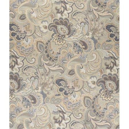 Designer Fabrics Designer Fabrics K0025D 54 in. Wide Blue; White And Gold; Abstract Floral Upholstery Fabric K0025D
